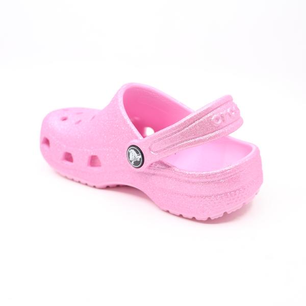 Crocs Classic Clogs Kids Pink Tweed Glitter – In Port Shoes