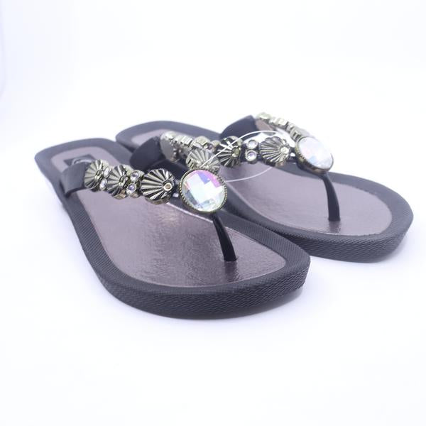 Grandco Sea Shell Thong Black In Port Shoes