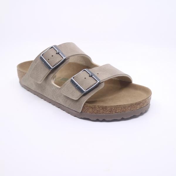 Birkenstock Arizona Desert Dust Vegan Grey Taupe In Port Shoes