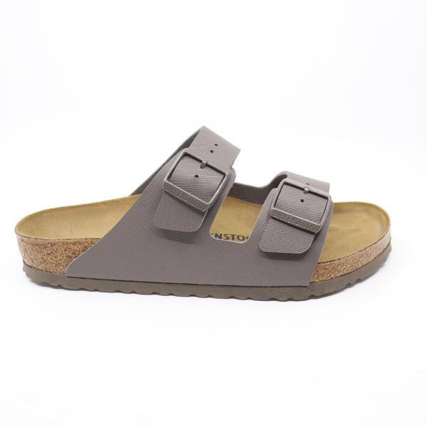 Birkenstock Arizona Saffiano Concrete Gray