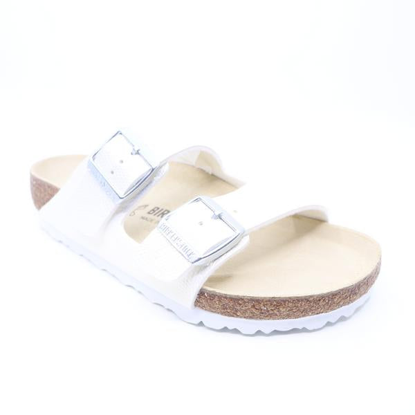 Birkenstock Arizona Shiny Lizard White