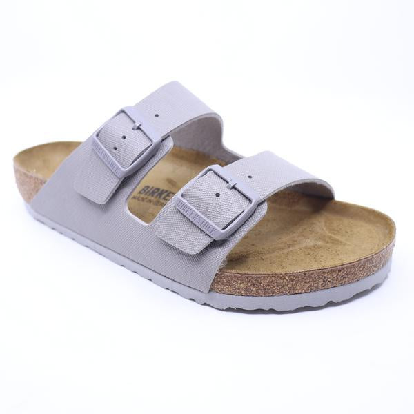 Birkenstock Arizona Saffiano Stone Coin