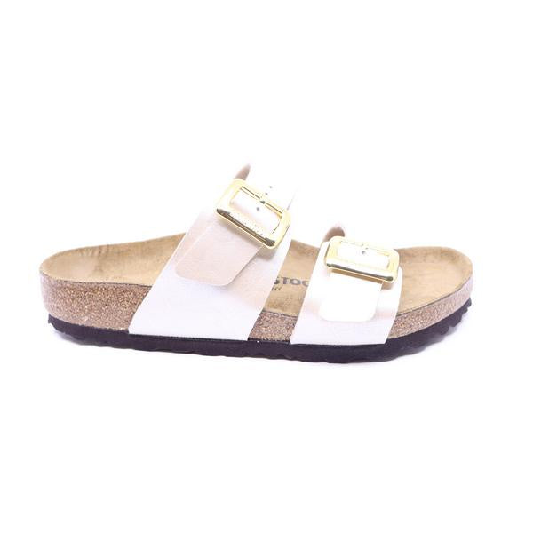 Birkenstock Sydney Cushion Buckle Graceful Pearl White