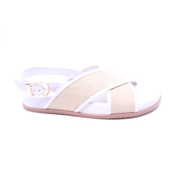 Chrissie Sunday White Raffia