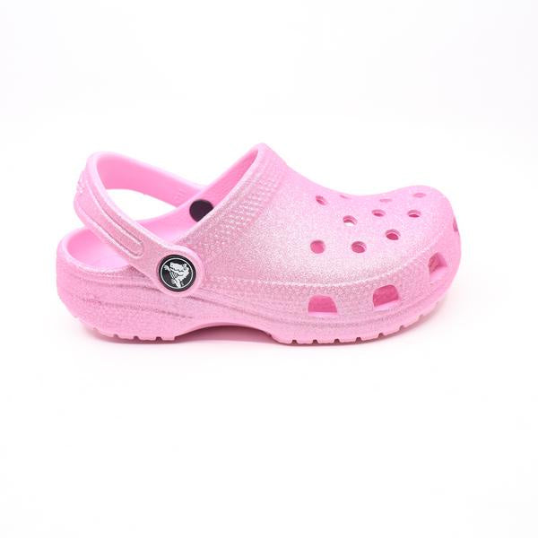 Crocs Classic Clogs Kids Pink Tweed Glitter