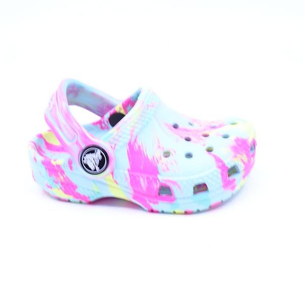 Crocs Classic Marbled Clog Toddler Aquamarine Multi