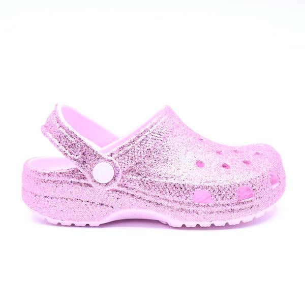 Crocs Classic Chunky Glitter Clog Pink