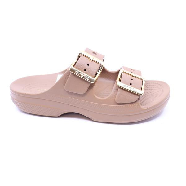 Crocs Saturday Metallic Buckle  Sandal Sepia