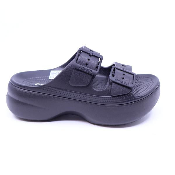 Crocs Saturday Platform Sandal with Buckle Black