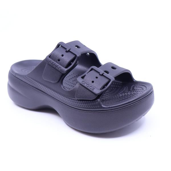 Crocs Saturday Platform Sandal with Buckle Black