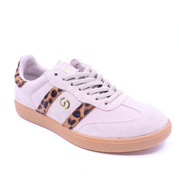 Goodsole2001 Parallel Beige Leopard Suede