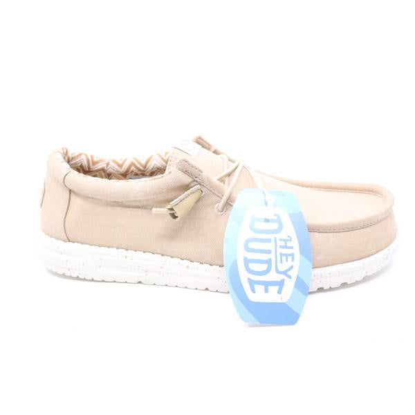Hey Dude Wally Stretch Canvas Tan