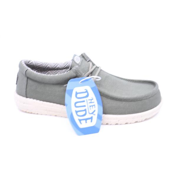 Hey Dude Wally Stretch Canvas Tealeaf Parchment