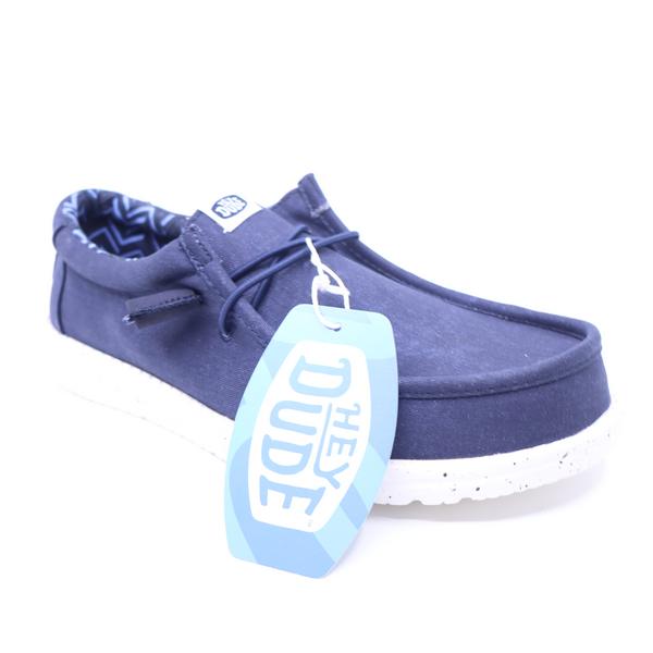 Hey Dude Wally Stretch Canvas Navy