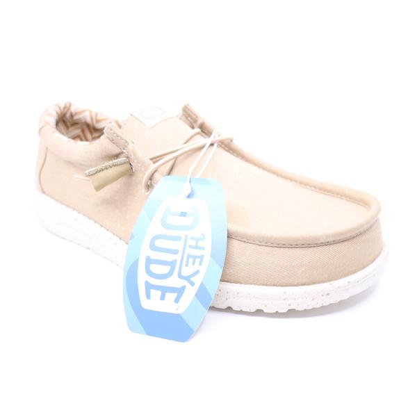 Hey Dude Wally Stretch Canvas Tan
