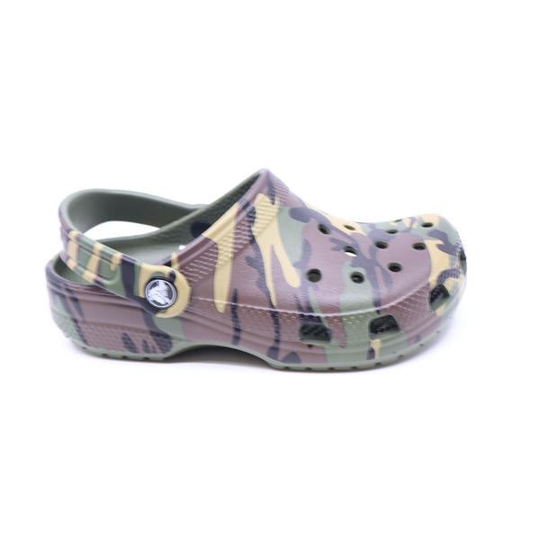 Crocs Classic Clog Kids Camouflage Army Green Multi