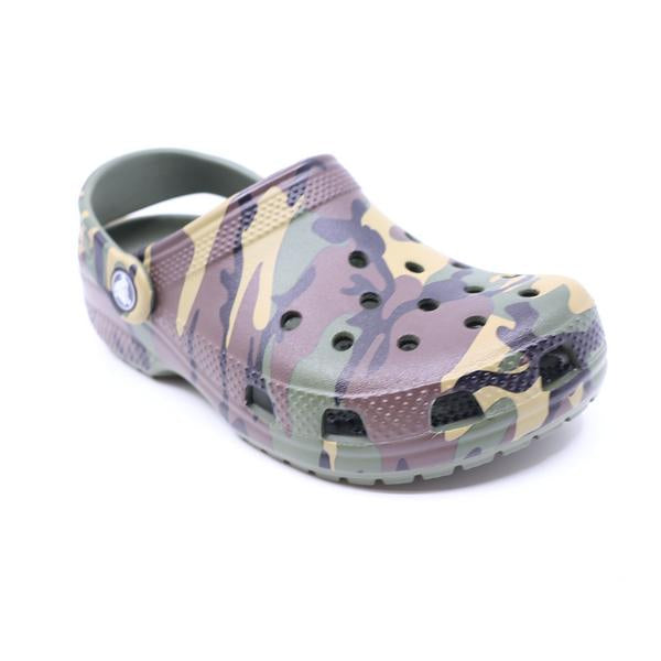 Crocs Classic Clog Kids Camouflage Army Green Multi