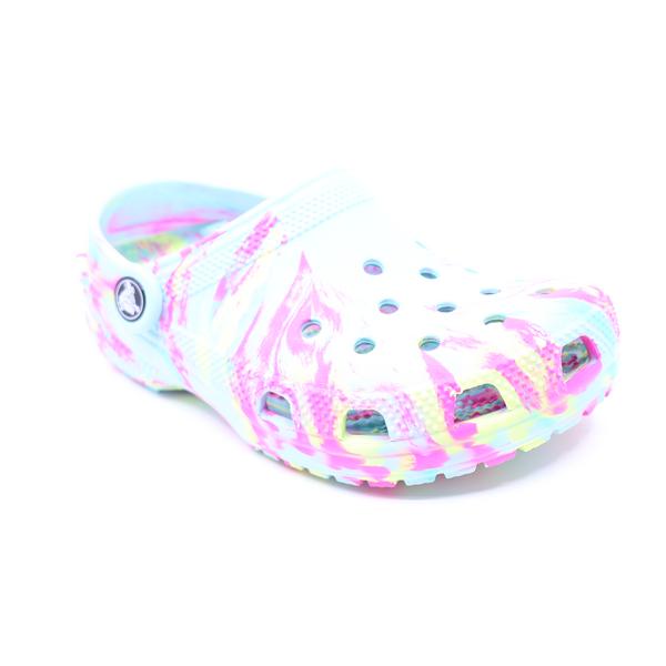 Crocs Classic Clog Kids Marbled Aquamarine Multi