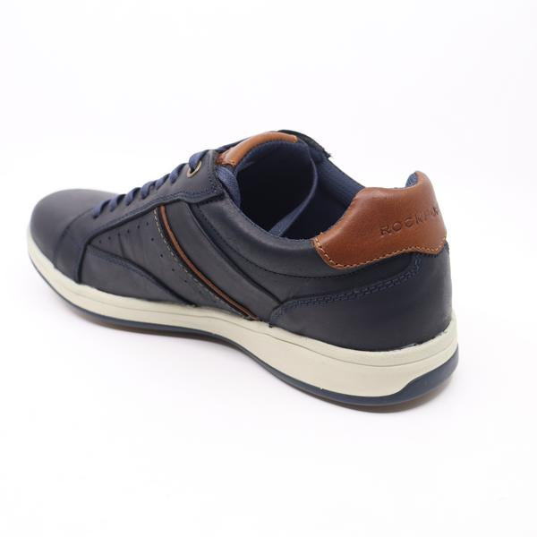 Rockport Jeb Navy – In Port Shoes
