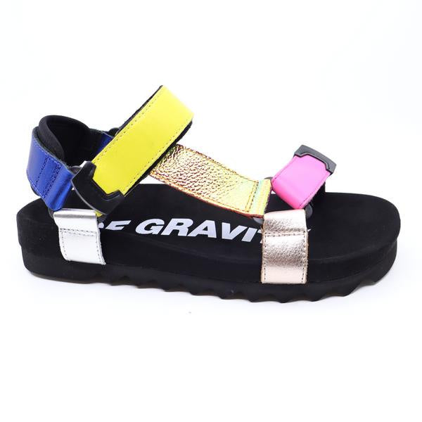 Rollie Sandal Tooth Wedge Mix Metallic