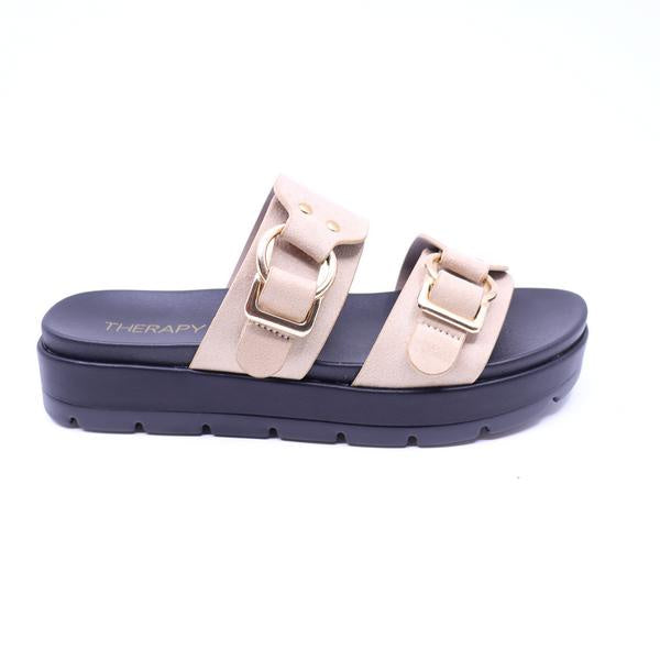 Therapy Litmus Cashew Faux Suede Slide