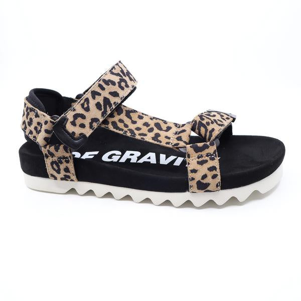 Rollie Sandal Tooth Wedge Leopard